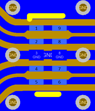 TPD4E02B04 TPD4E02B04EVM USB Layout.png